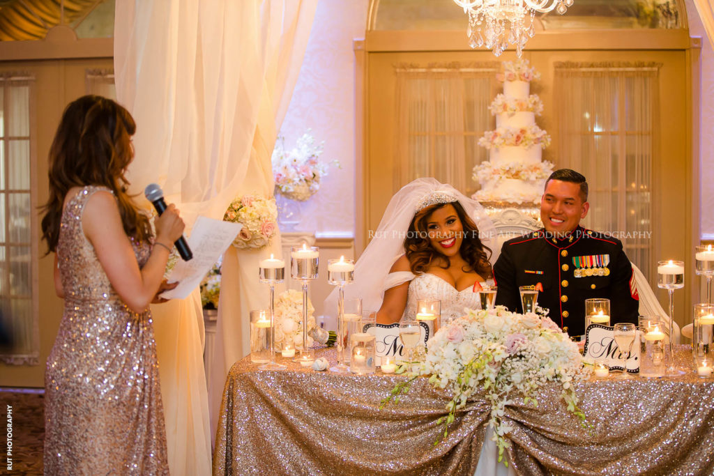 Nice Ideas For The Bride Groom Reception Table Crystal