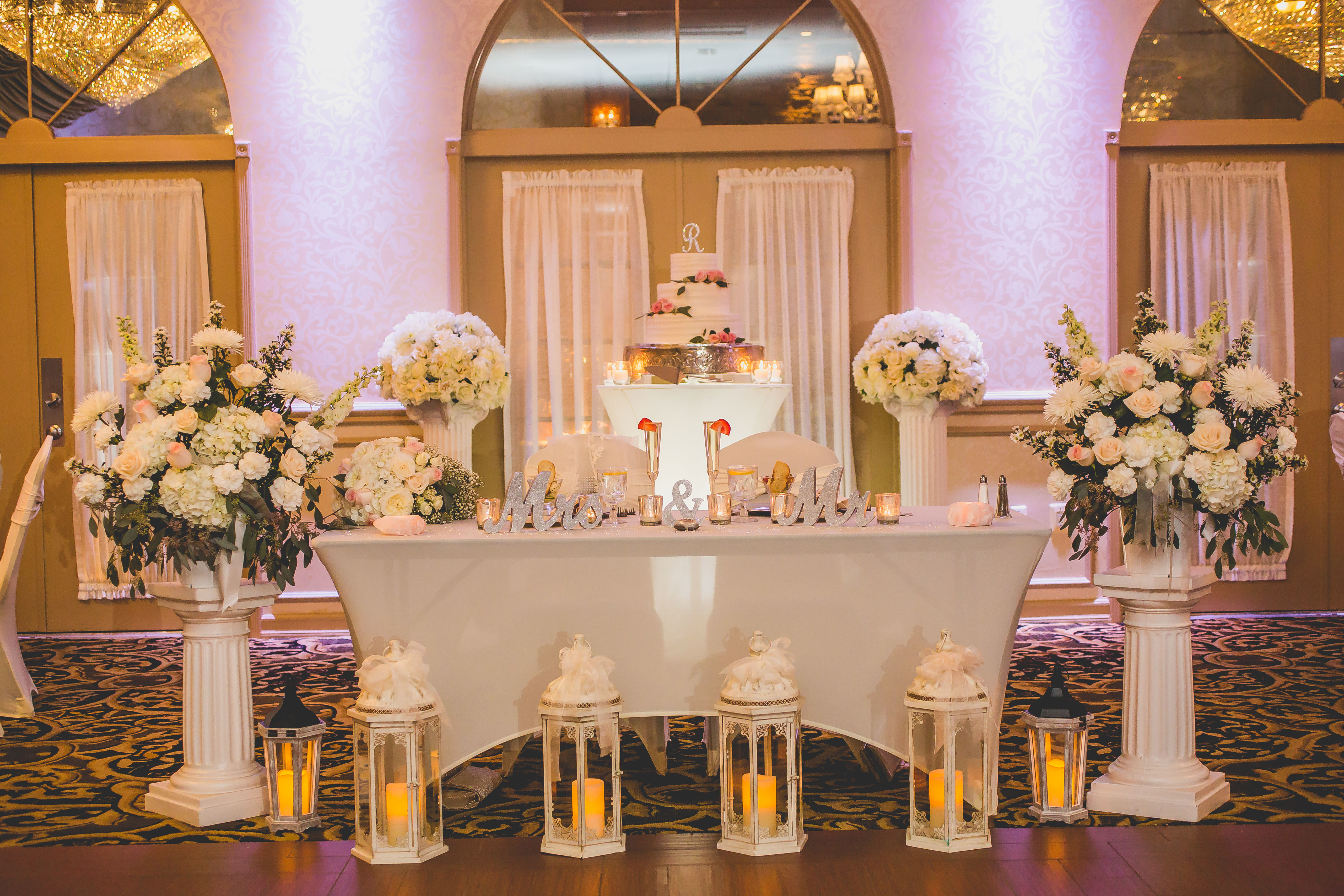 Nice Ideas For The Bride Groom Reception Table Crystal