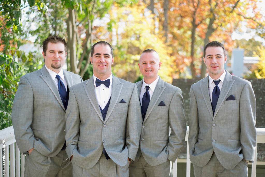 grey groomsmen suits
