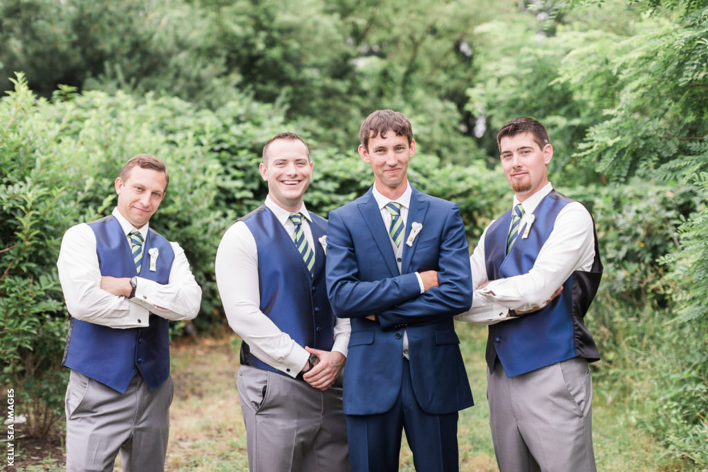 groomsmen in vests