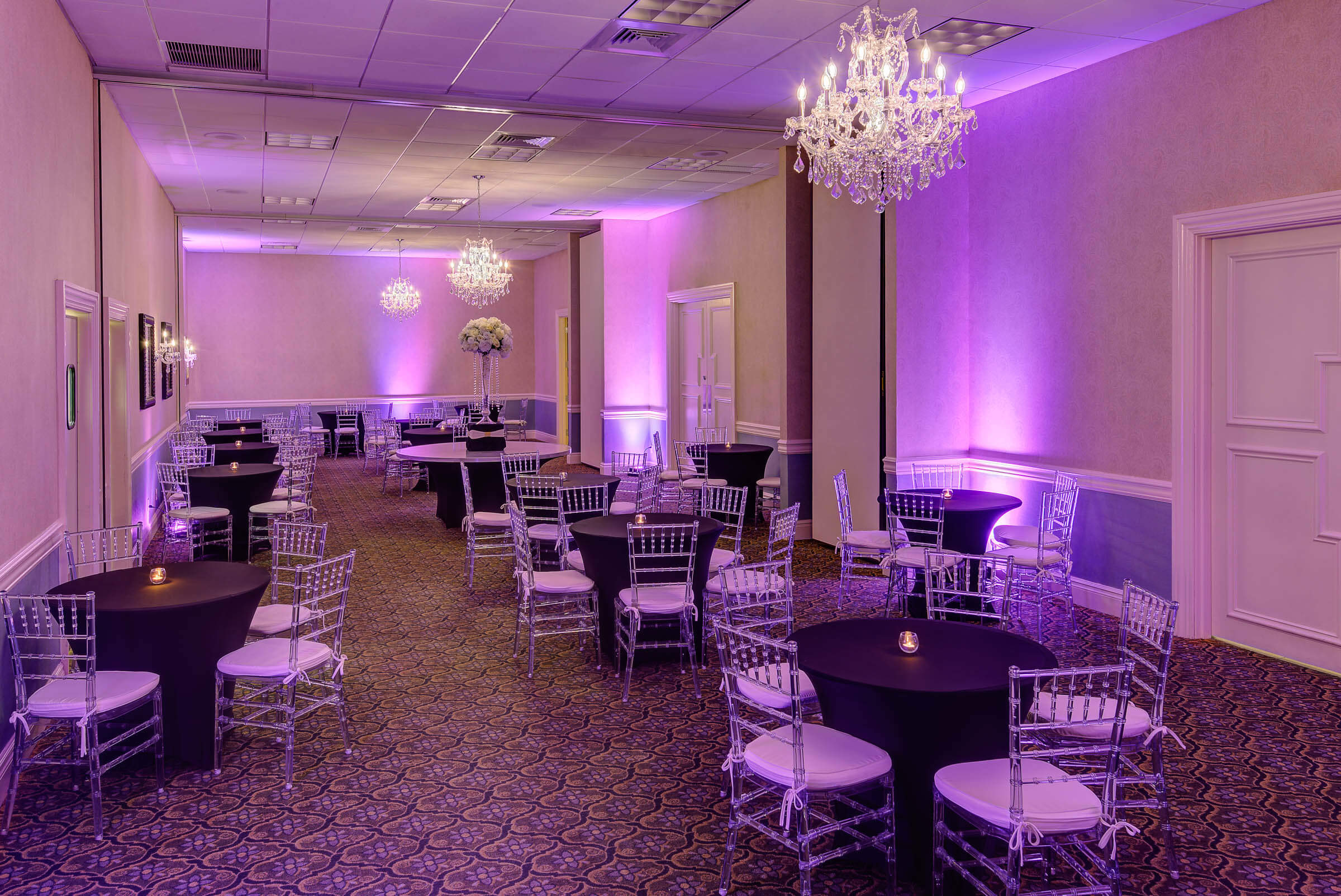 Crystal Ballroom cocktail hour in Salons Crystal Ballroom, Freehold NJ